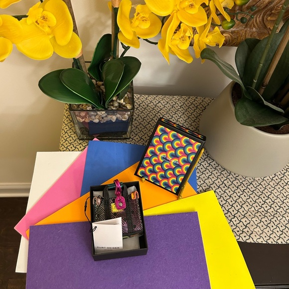 Kurt Geiger (New) Southbank Fabric Keyring or Bag Charm - Picture 3 of 7